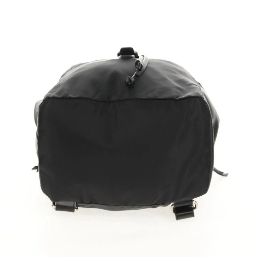 PRADA Backpack Nylon Leather Black Silver Auth - Picture 5 of 16